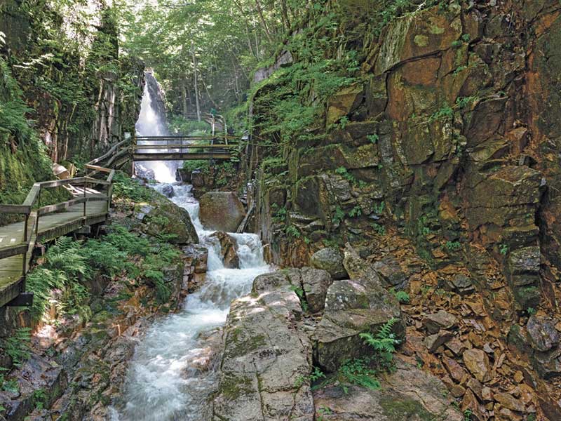 historical walking area the flume gorge is in lincoln, only 20 minutes from your rental cabin at the pmr