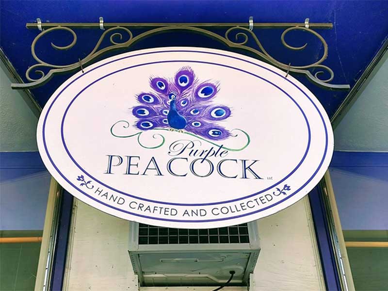 find antiques and local artisan works at the purple peacock in littleton nh